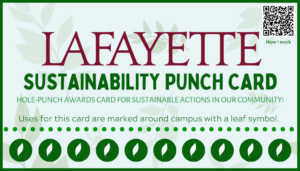 An image of the Sustainability Punch Card